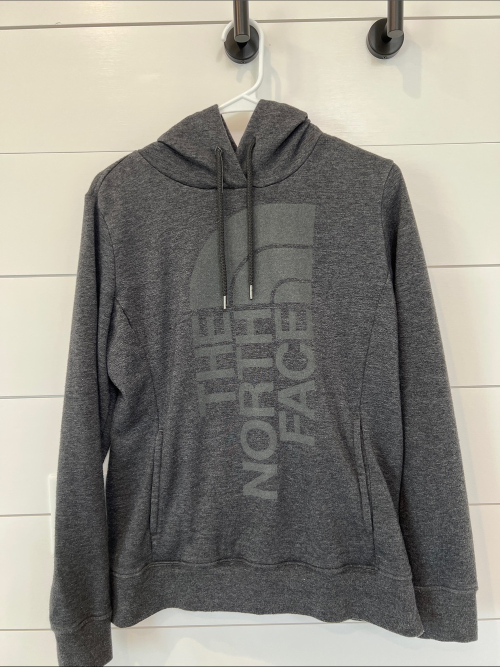 The North Face Womens Gray Pullover Hoodie Sweater